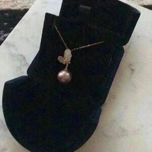 2- Custom Made 12mm Genuine Pearl Necklace